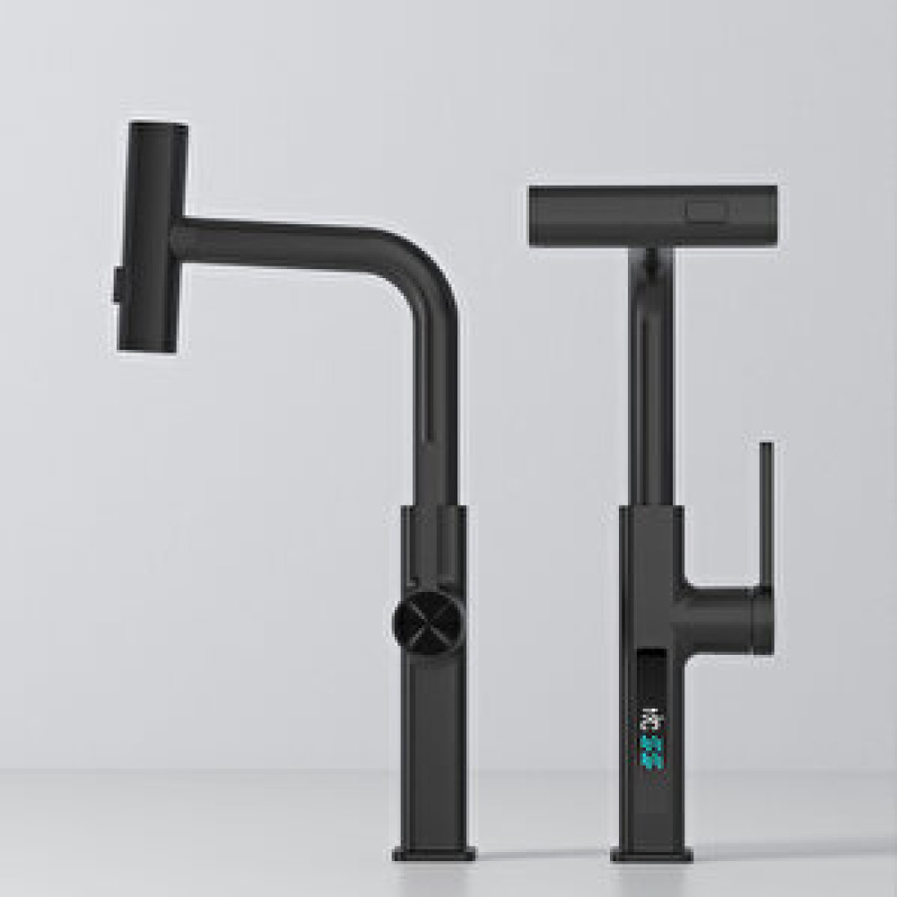 The Sink 3 Fonksiyonlu Siyah Led Ekran Eviye Bataryası Bataryalar Fiyatı