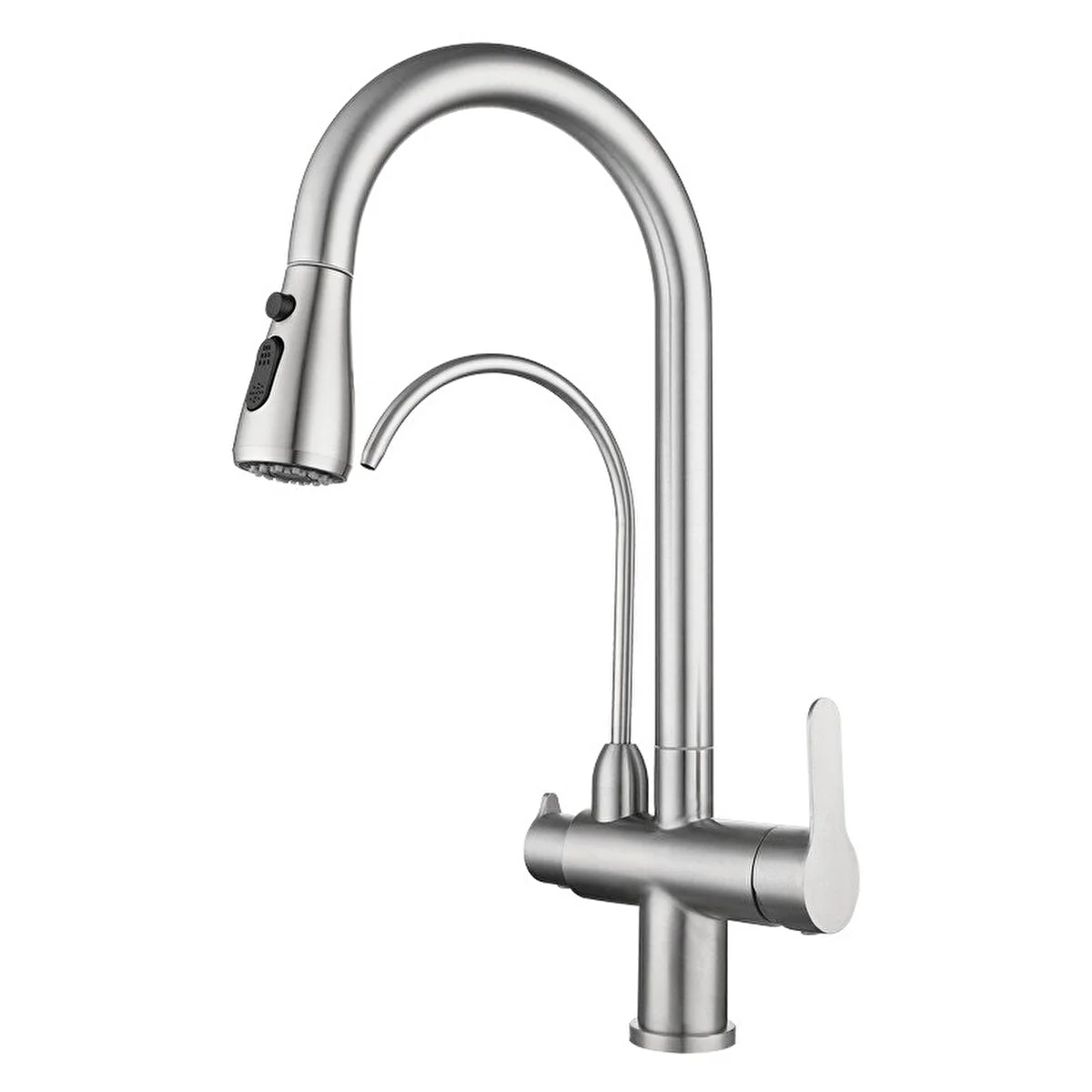 The Sink Krom Spiralli Arıtmalı 3 Fonksiyonlu Eviye Bataryası Bataryalar Fiyatı