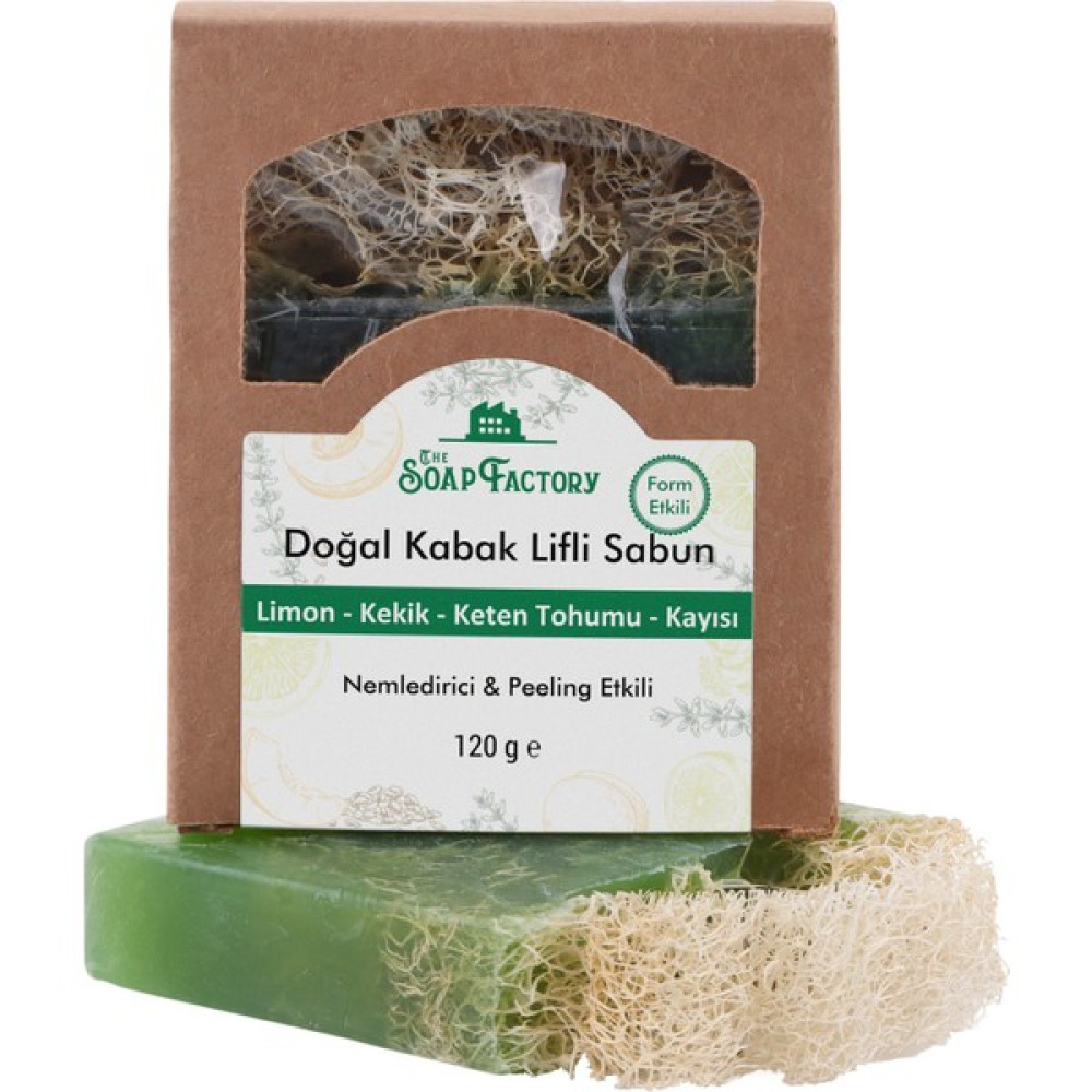The Soap Factory Doğal Kabak Lifi Limon-Kekik-Keten Tohumu-Kayısı Sabunu 120 g - Vegan - Lüks - Çevre Dostu - Bütün Cilt Tipleri İçin Uygun - Üstün Cilt Bakımı - 120 gr Oto Boyaları Fiyatı