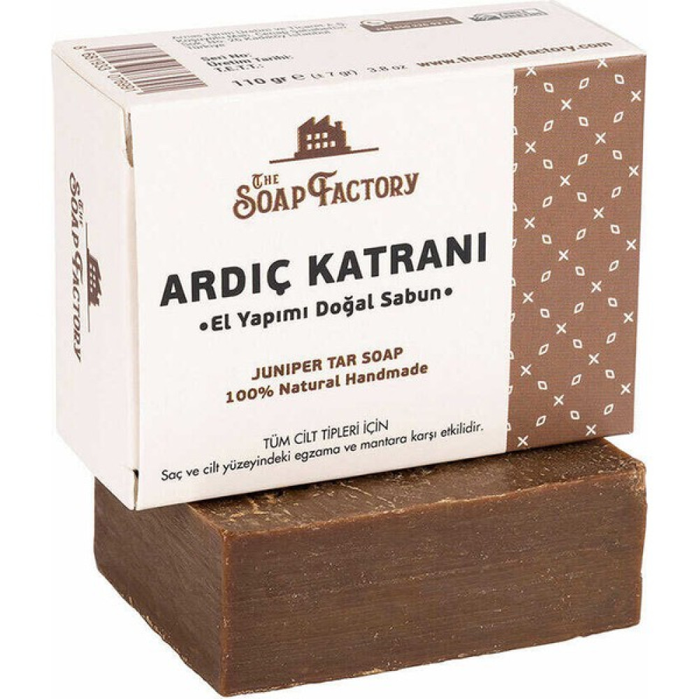 The Soap Factory Klasik Seri El Yapımı Ardıç Katranı Sabunu 110 g - Vegan - Lüks - Çevre Dostu - Bütün Cilt Tiplerine Uygun - Geleneksel Kaynatma Y... Sabunlar Fiyatı