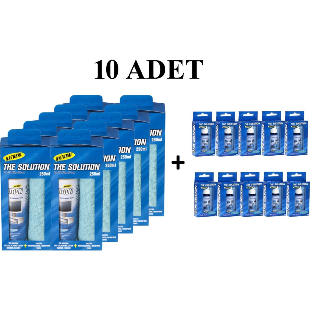 The Solution Lcd, Led, Ekran, Laptop, Tablet, Bilgisayar, Televizyon, Cep Telefonu, Gözlük, Kamera, Koruyucu Ve Parlatıcı Doğal Temizleme, Temizlik... Dizüstü Bilgisayar Fiyatı