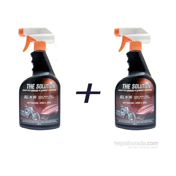 The Solutıon Susuz Araç Yıkama Cilalama - Hızlı Cila, 2 Adet 800 Ml Diğer Fiyatı