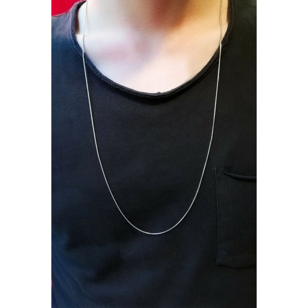 The Steel Unisex Gümüş İnce Yılan Model 70 cm Zincir Kolye Altın, Takı & Aksesuar Fiyatı