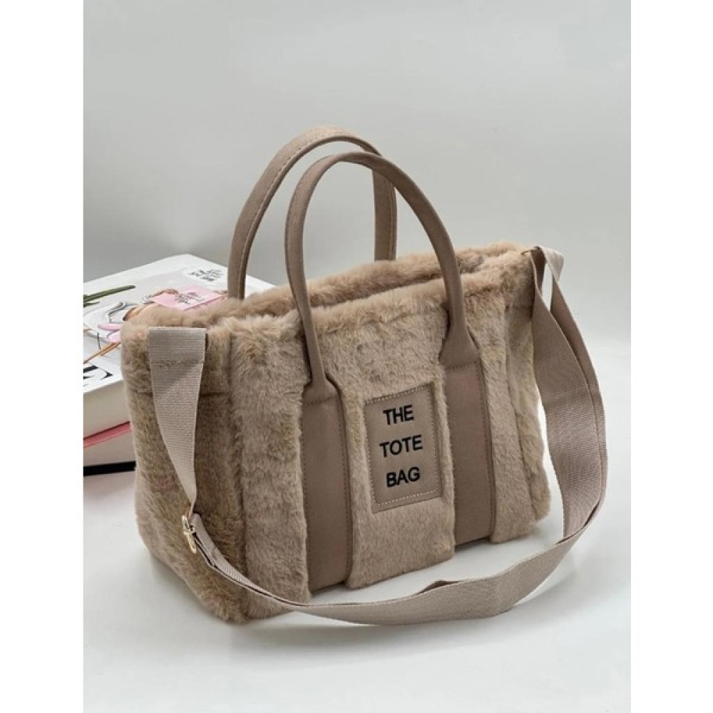 The Tote Bag Peluş Uzun Nubuk Kolon Askılı Kadın El ve Omuz Çantası Sırt Çantası (Outdoor) Fiyatı