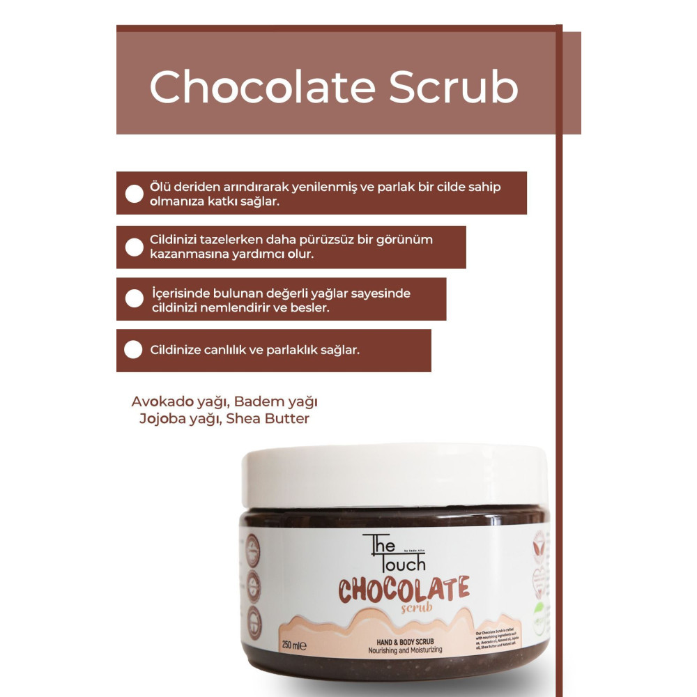 The Touch By Seda Altın Chocolate Scrub 250 ml Vücut Bakımı Fiyatı