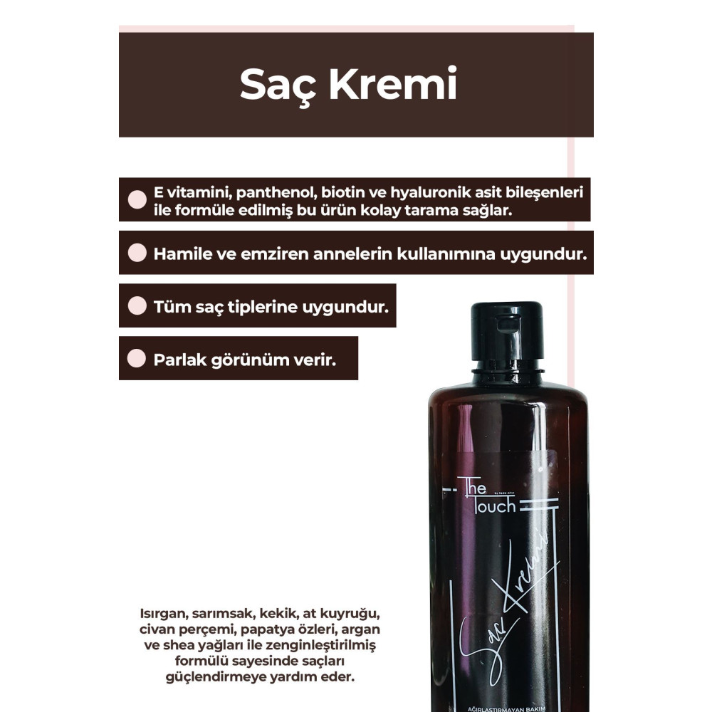The Touch By Seda Altın Saç Kremi Şampuan ve Saç Kremi Fiyatı
