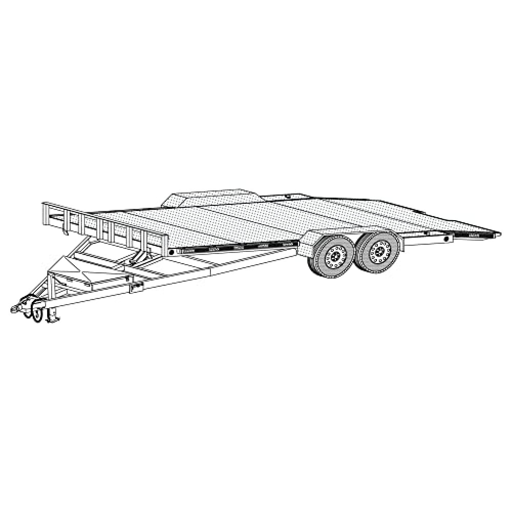 The Trailer Parts Outlet - 18HT - 19'x82 Hydraulic Car Carrier Trailer DIY Master Plan - 19 How-to Steps w/Blueprint