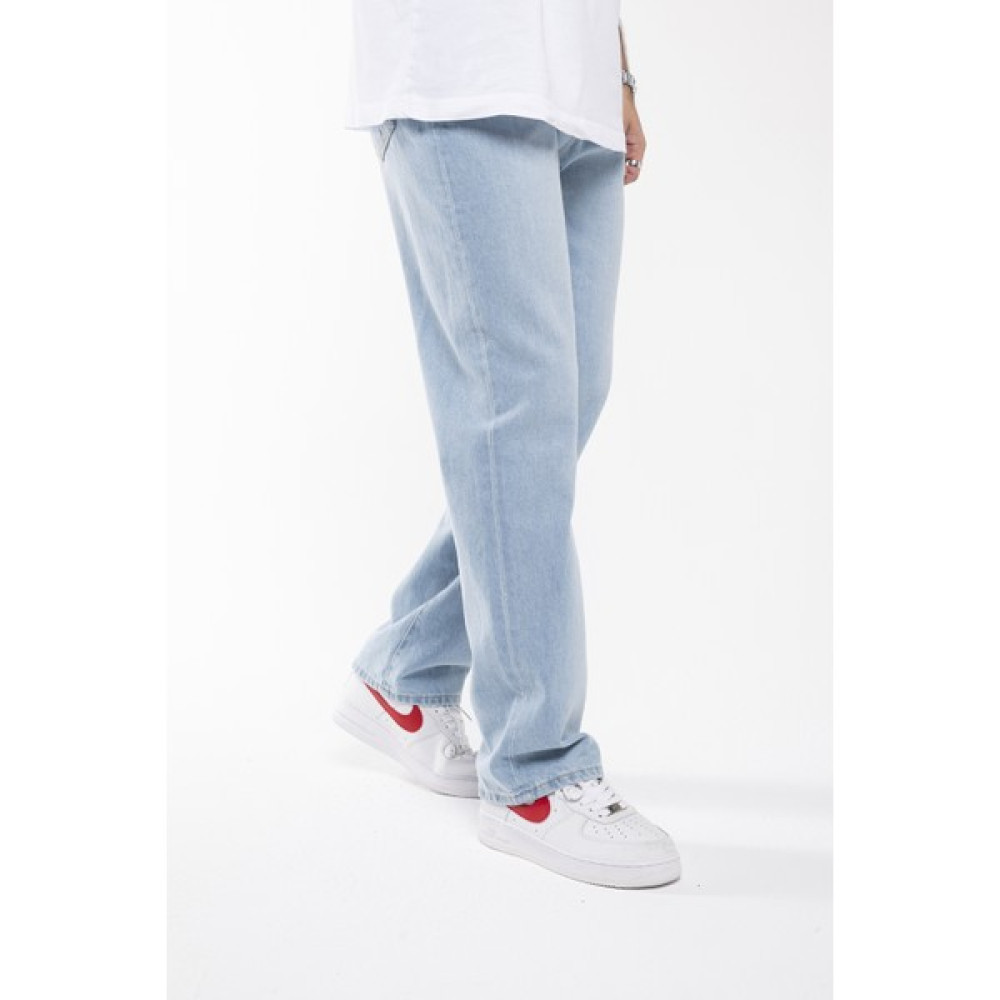 The Trend Man Baggy Düz Açık Buz Mavi Uzun Paça Boyfriend Jeans Pantolon Erkek Jeans / Kot Pantolon Fiyatı
