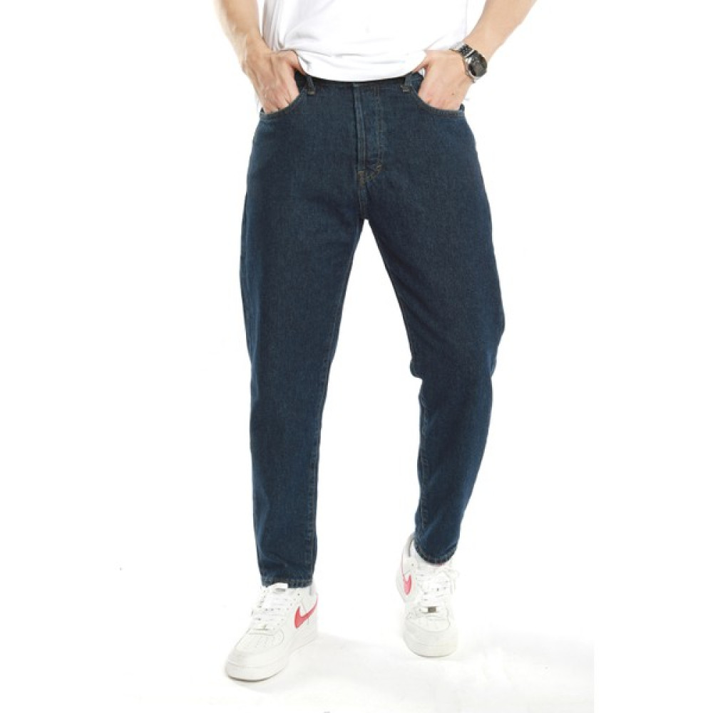 The Trend Man Koyu Lacivert Taşlamasız Boyfriend Jeans Pantolon Erkek Jeans / Kot Pantolon Fiyatı