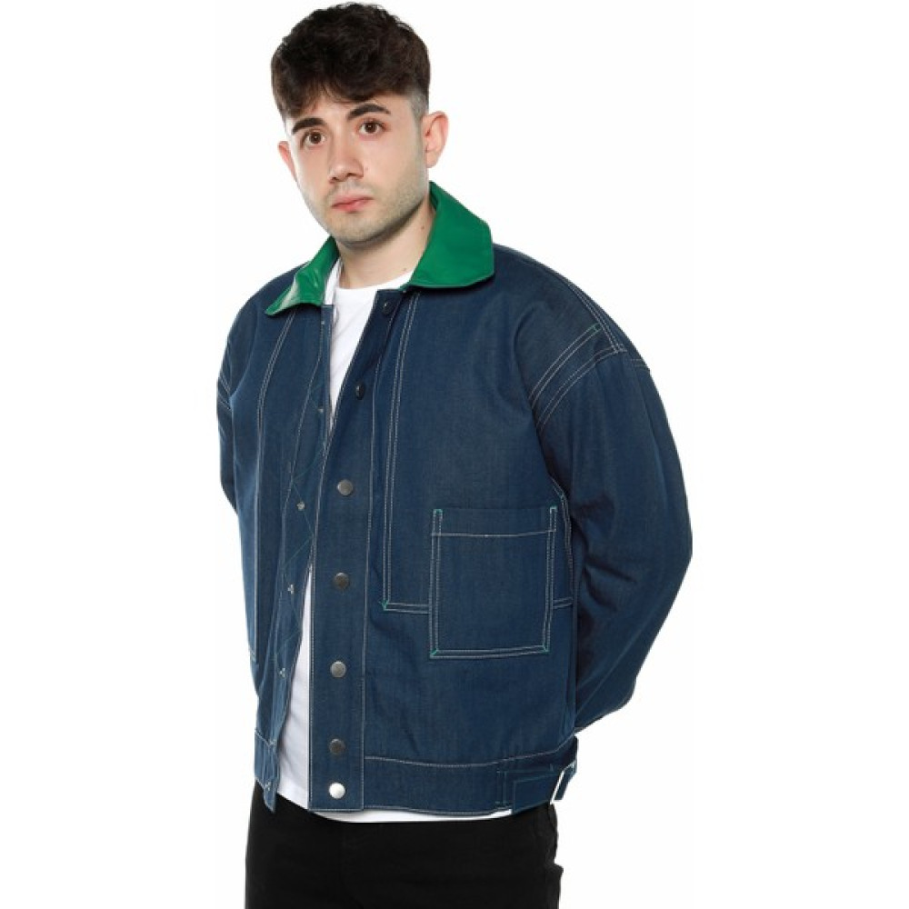 The Trend Man Yaka Detaylı Kot Jean Ceket Erkek Ceket Fiyatı