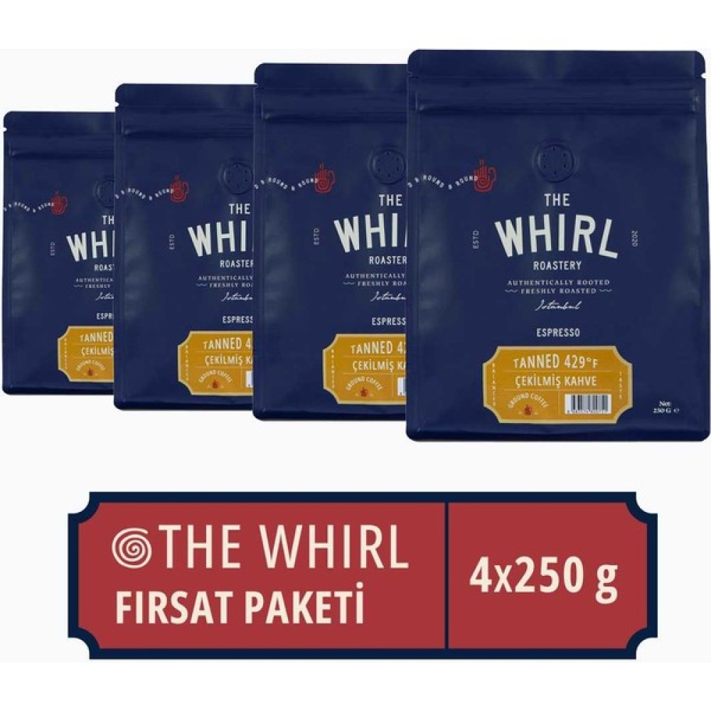 The Whirl Espresso Tanned 429°F Çekilmiş Kahve 4 x 250 gr Kahve Fiyatı