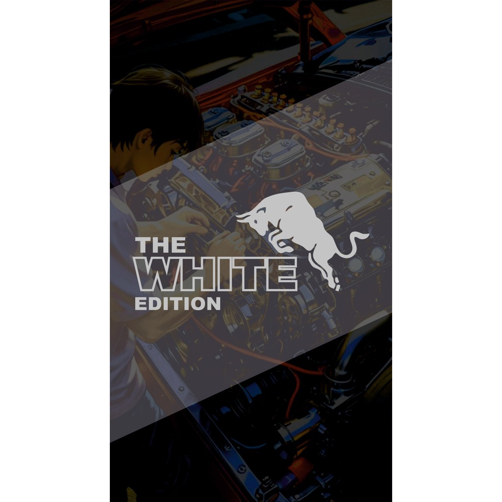 The White Edition (Rdbll) Sticker 20X10CM Jdm Araba-Motor-Laptop Hologram Seçenekli Sticker Etiket - Gri - 20x10 Cm Dizüstü Bilgisayar Fiyatı