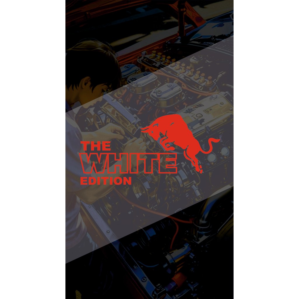 The White Edition (Rdbll) Sticker 20X10CM Jdm Araba-Motor-Laptop Hologram Seçenekli Sticker Etiket - Kırmızı - 20x10 Cm Dizüstü Bilgisayar Fiyatı