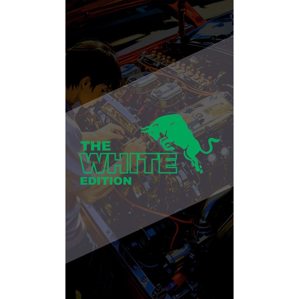 The White Edition (Rdbll) Sticker 20X10CM Jdm Araba-Motor-Laptop Hologram Seçenekli Sticker Etiket - Yeşil - 20x10 Cm Dizüstü Bilgisayar Fiyatı