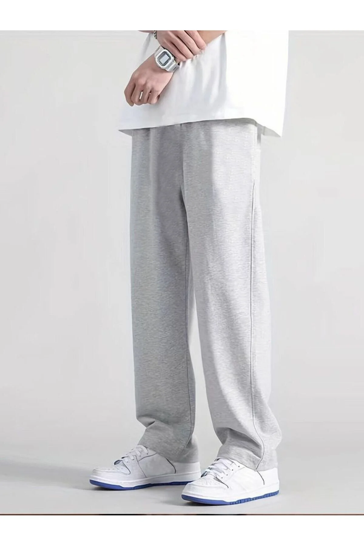 THE WHITE Gri Bol Kesim Mevsimlik Eşofman Altı Compacte 7XL Beden" Giyim & İç Giyim Fiyatı