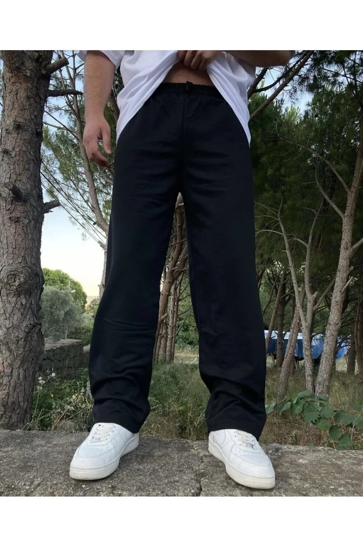 THE WHITE Siyah Bol Kesim Mevsimlik Eşofman Altı Compacte 3XL Beden" Giyim & İç Giyim Fiyatı