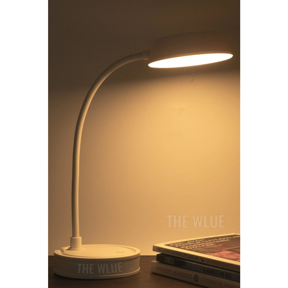 The Wlue Şarjlı Dokunmatik 20 Led Flexible Masa Lambası Beyaz Masa Lambası Fiyatı