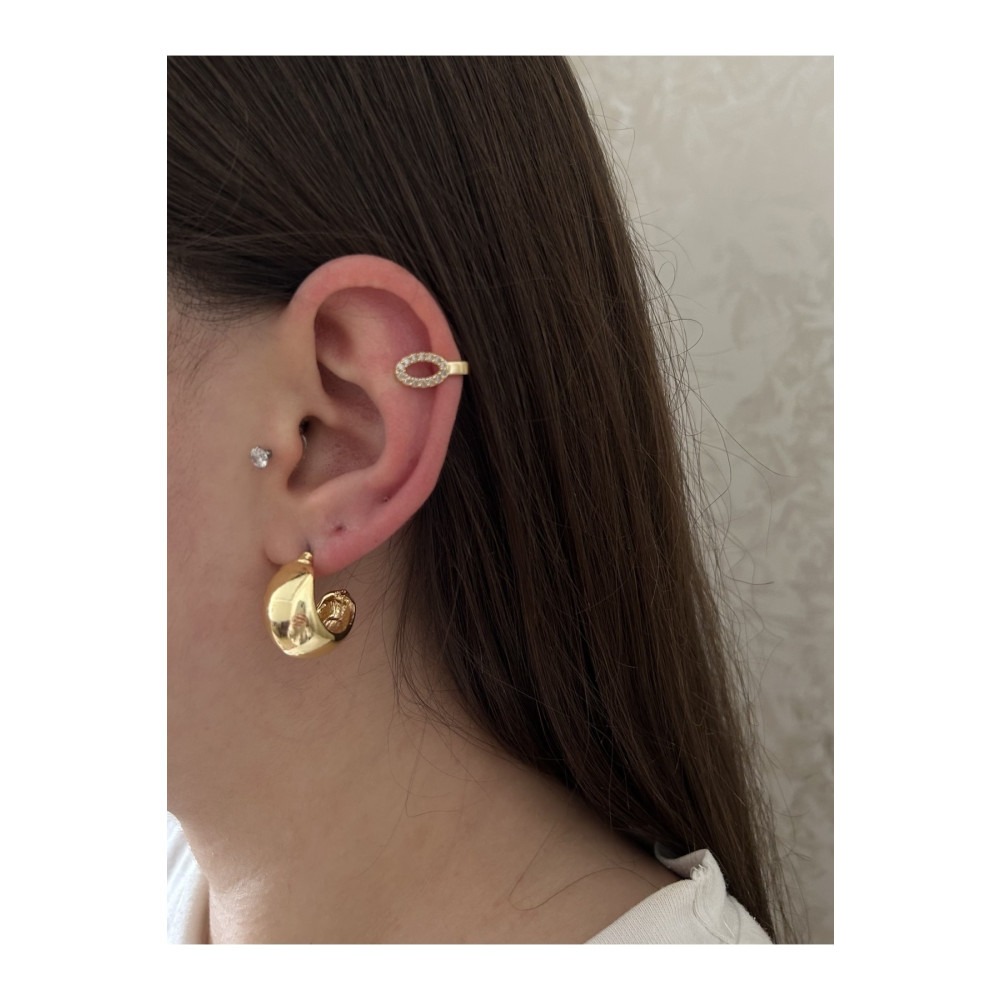 The Y Jewelry Gold Kalın Halka Küpe Bijuteri Küpe Fiyatı