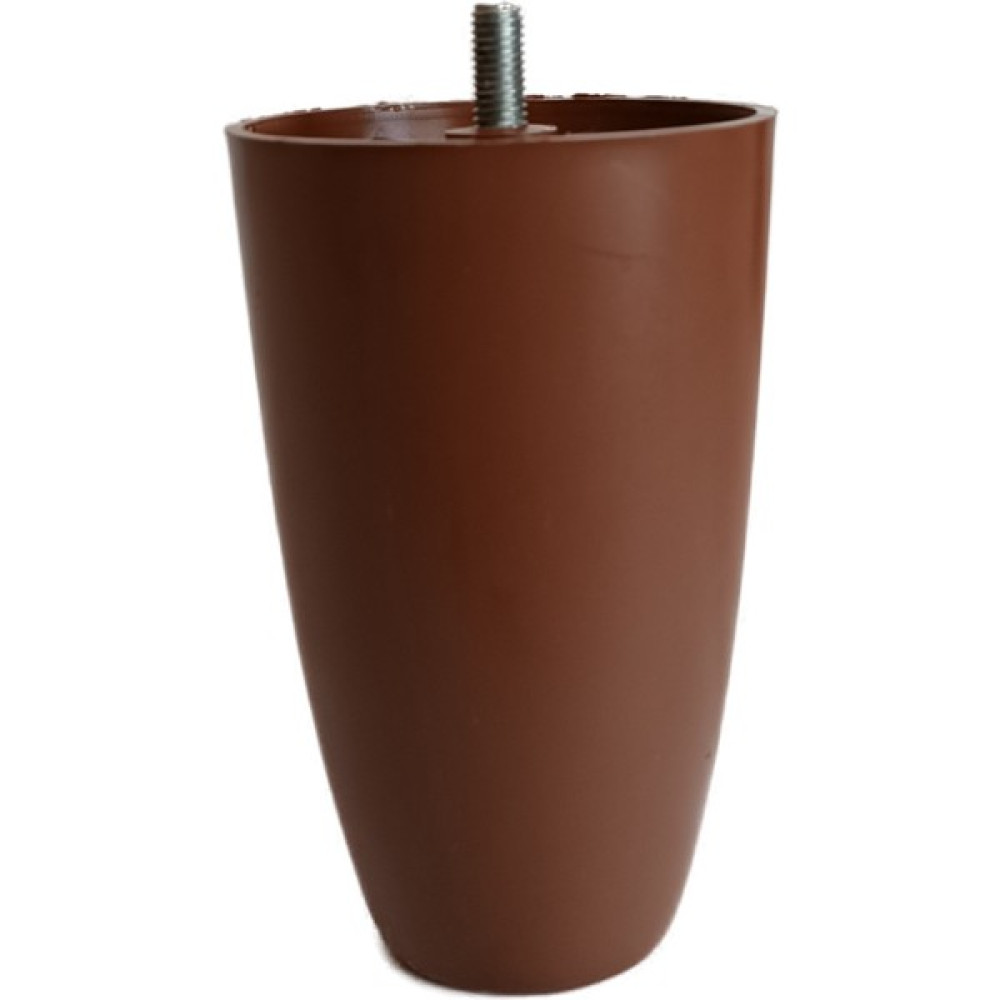 The Zey Gen (Vida Ölçüsüne Dikkat) - 12 cm Armut Plastik Baza Ayağı Koltuk - Kanepe Ayağı 6 Adet Ceviz M8 Vida Nalburiye & Hırdavat Fiyatı