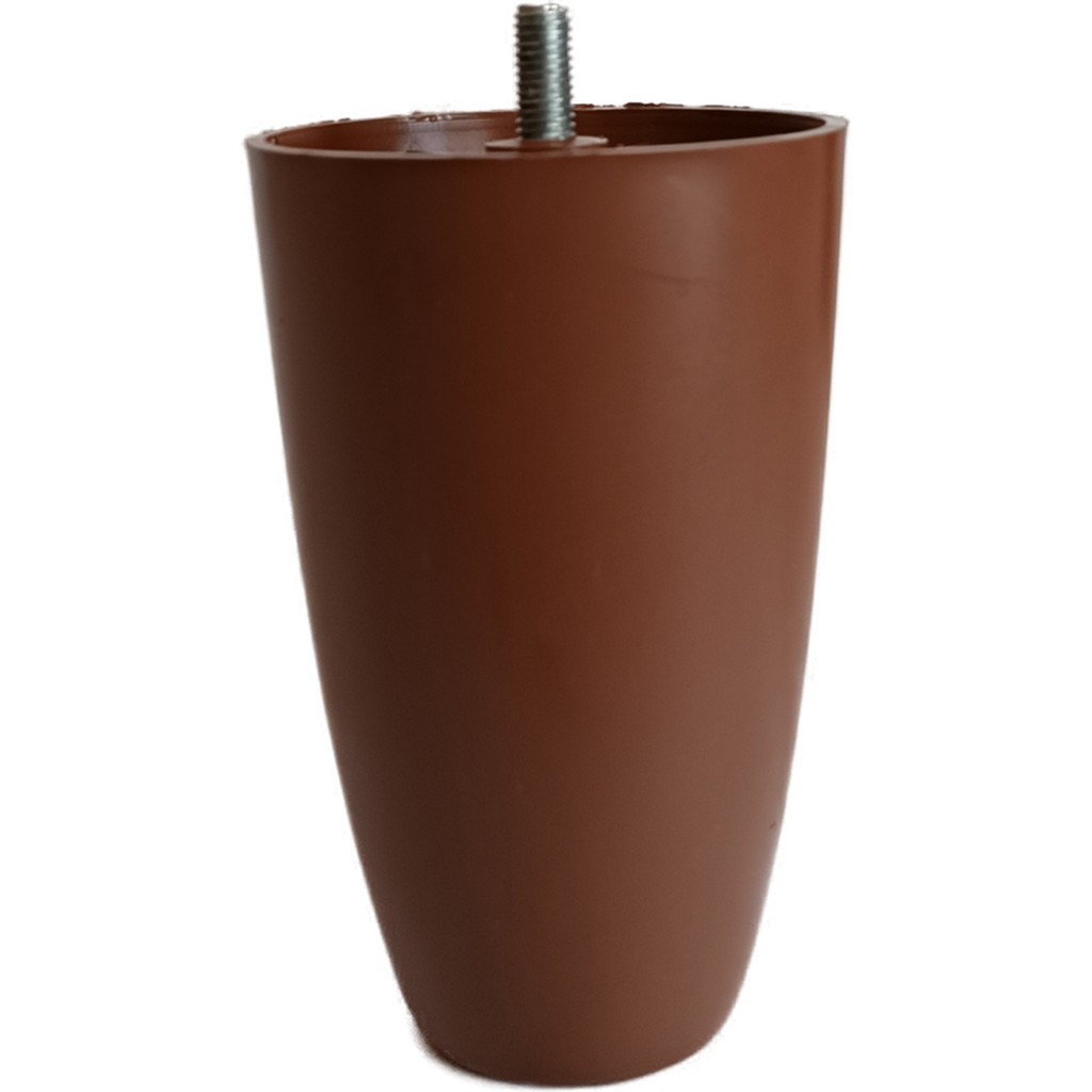The Zey Gen (Vida Ölçüsüne Dikkat) - 12 cm Armut Plastik Baza Ayağı Koltuk - Kanepe Ayağı 8 Adet Ceviz M8 Vida Koltuk Fiyatı