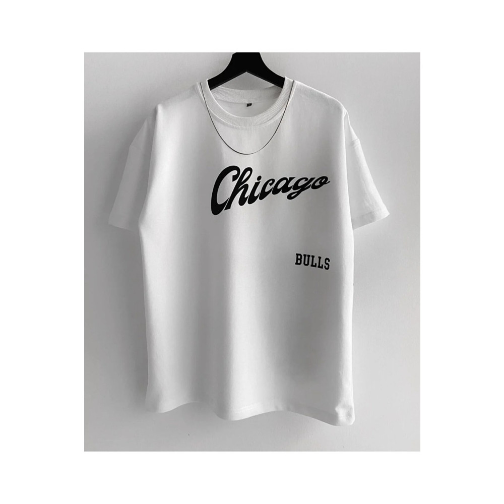 Thebulut Erkek Oversize Desenli %100 Pamuk Bisiklet Yaka Kısa Kollu T-shirt M Beden Bayan T-shirt Fiyatı