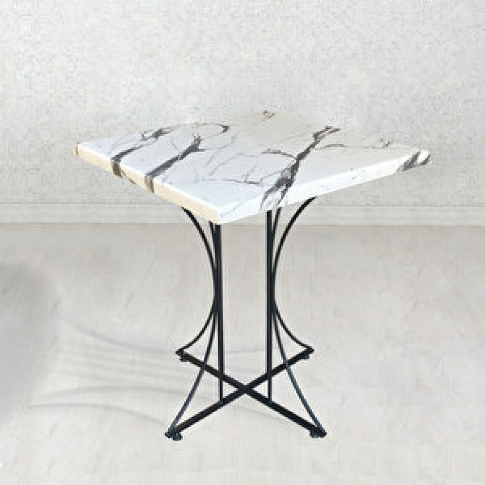 Theia Tasarım Suya Dayanikli 70x70 Pi̇ Masa / Marble Yemek & Mutfak Masası Fiyatı