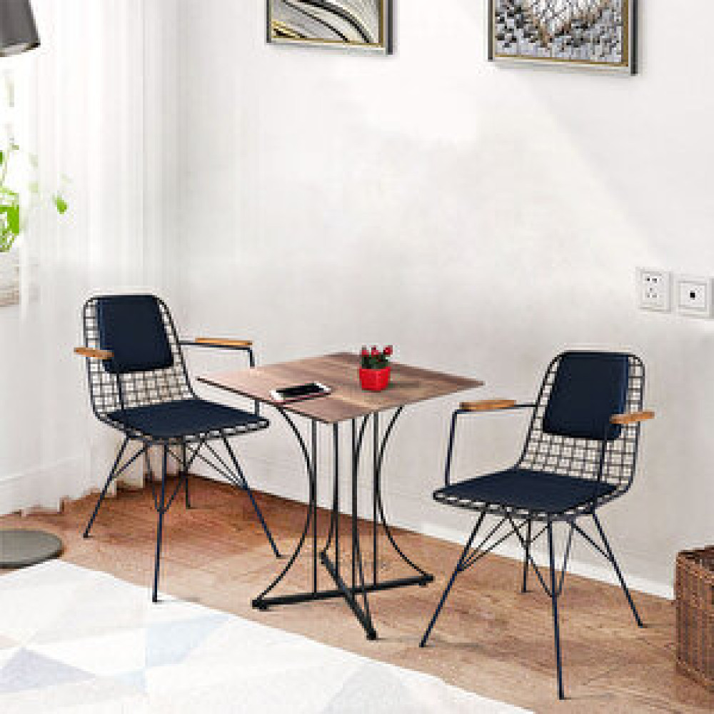 Theia Tasarım Thei̇a Pi̇ 60x60cm Masa Barok (ahşap Desenli̇) + 2 Adet Starleg Kolçakli Sandalye Yemek & Mutfak Masası Fiyatı