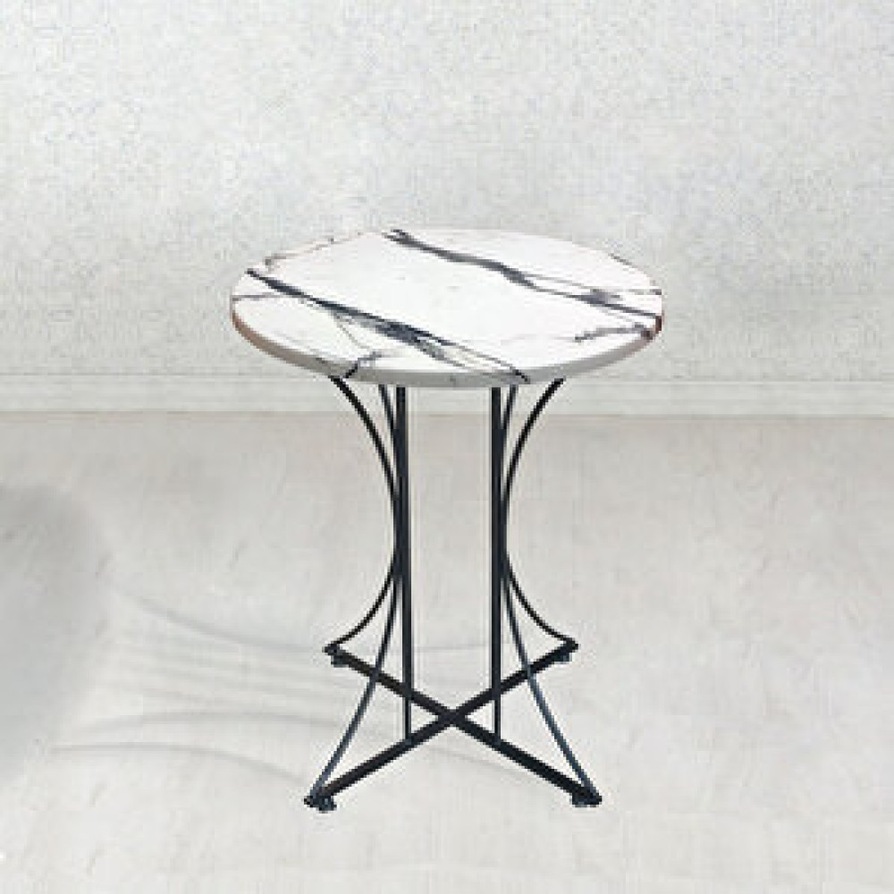 Theia Tasarım Thei̇a Pi̇ Suya Dayanikli 60cm Masa (marble) + 2 Adet Starleg Kolçakli Sandalye Yemek & Mutfak Masası Fiyatı