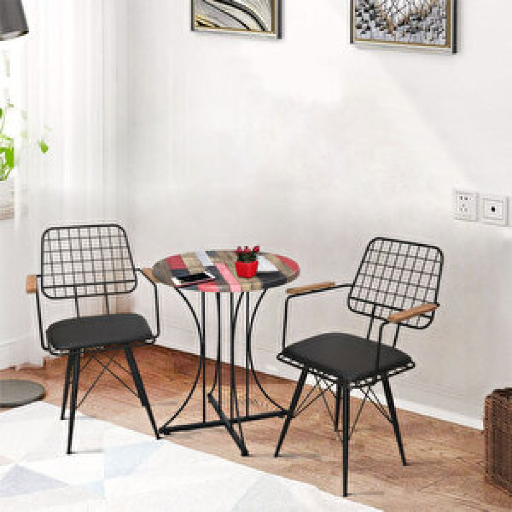 Theia Tasarım Thei̇a Pi̇ Suya Dayanikli 60cm Masa (redden) + 2 Adet Lotus Kolçakli Ve Koni̇k Ayakli Sandalye Yemek & Mutfak Masası Fiyatı