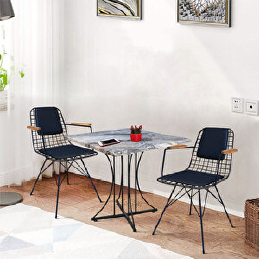 Theia Tasarım Thei̇a Pi̇ Suya Dayanikli 70x70cm Masa (sydney) + 2 Adet Starleg Kolçakli Sandalye Yemek & Mutfak Masası Fiyatı