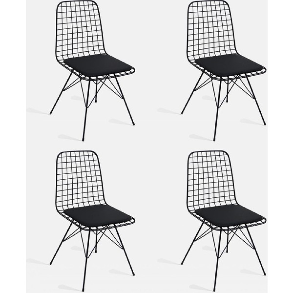 Theia Tel Sandalye 4 Lü Set Masa - Sandalye & Tabure Fiyatı