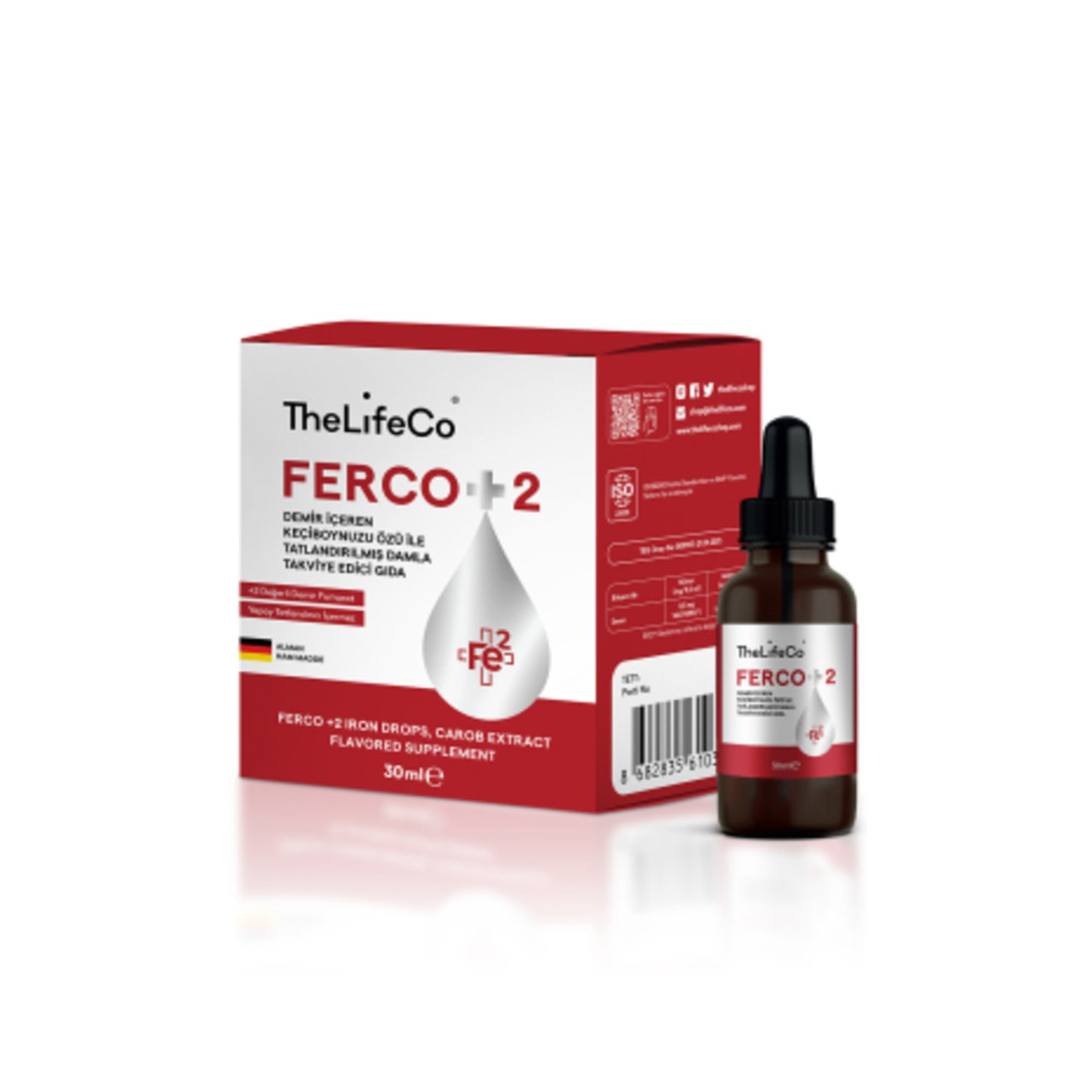 TheLifeCo Ferco 2 Değerlikli Demir Damlası 30ml Sağlık / Diyet Fiyatı