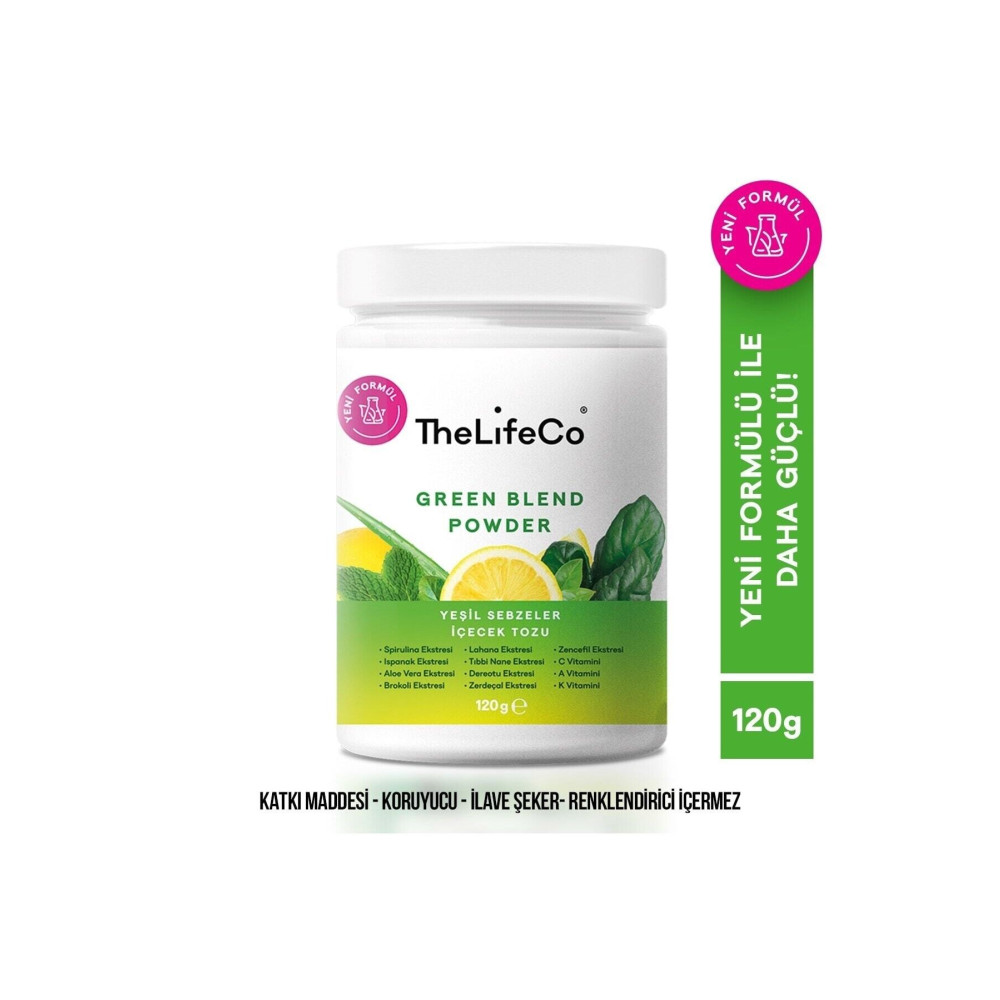 TheLifeCo Green Blend - Yeşil Sebzeler Içecek Tozu 120 G İçecek Fiyatı