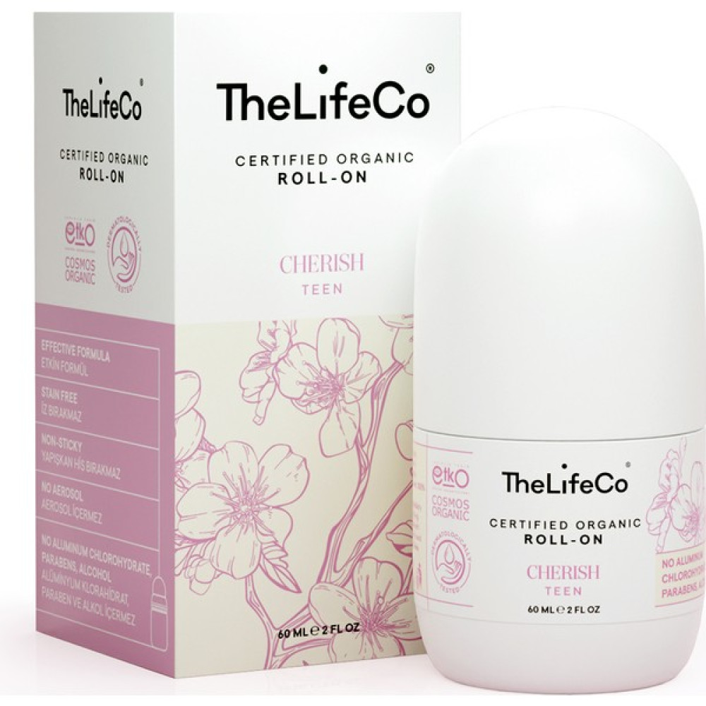 TheLifeCo Organik Roll-On Deodorant Cherish 60 ml (Alüminyumsuz, Alkolsüz, Doğal) Deodorantlar Fiyatı