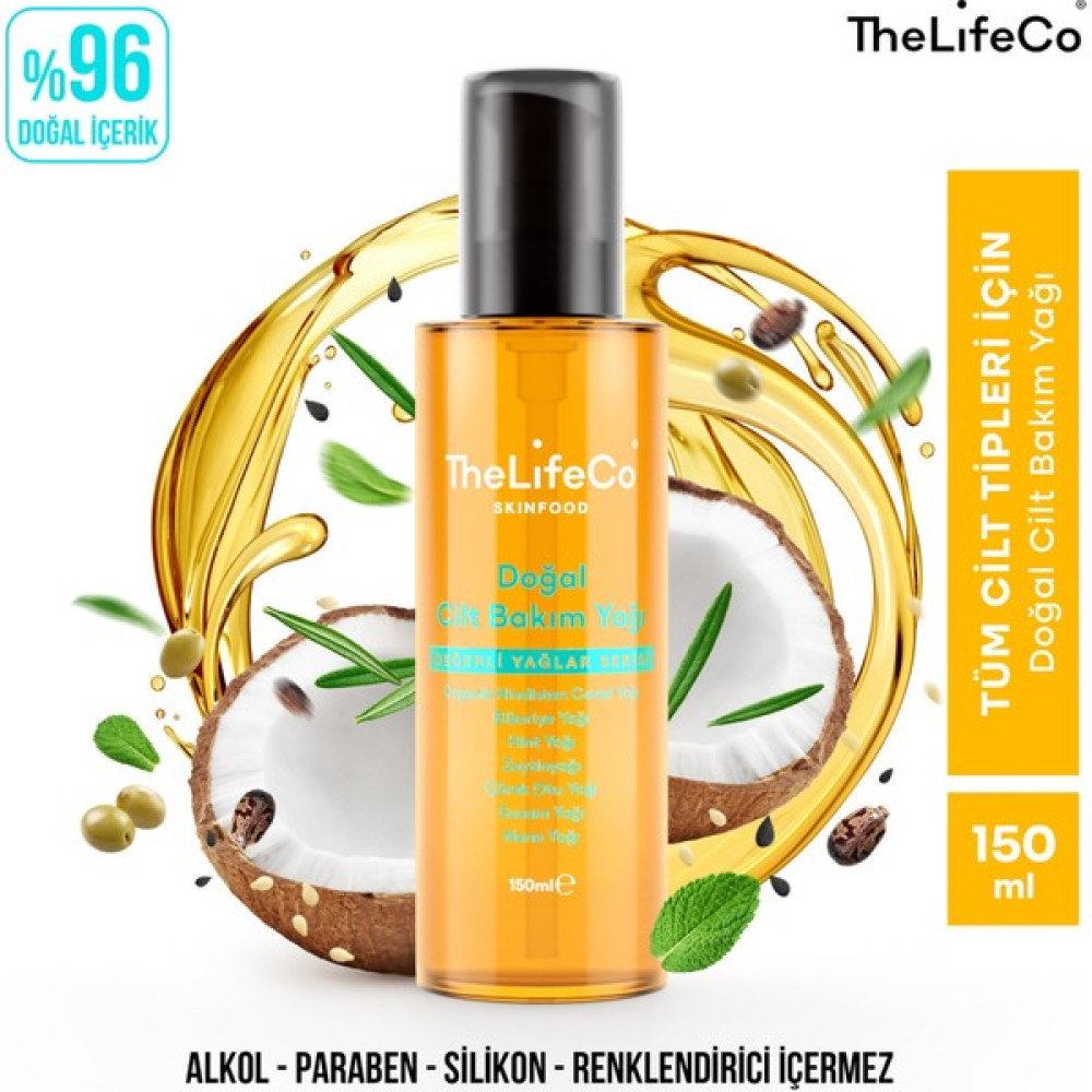 Thelifeco Skinfood Değerli Yağlar Serisi Doğal Cilt Bakım Yağı 150 ml Nemlendiriciler Fiyatı