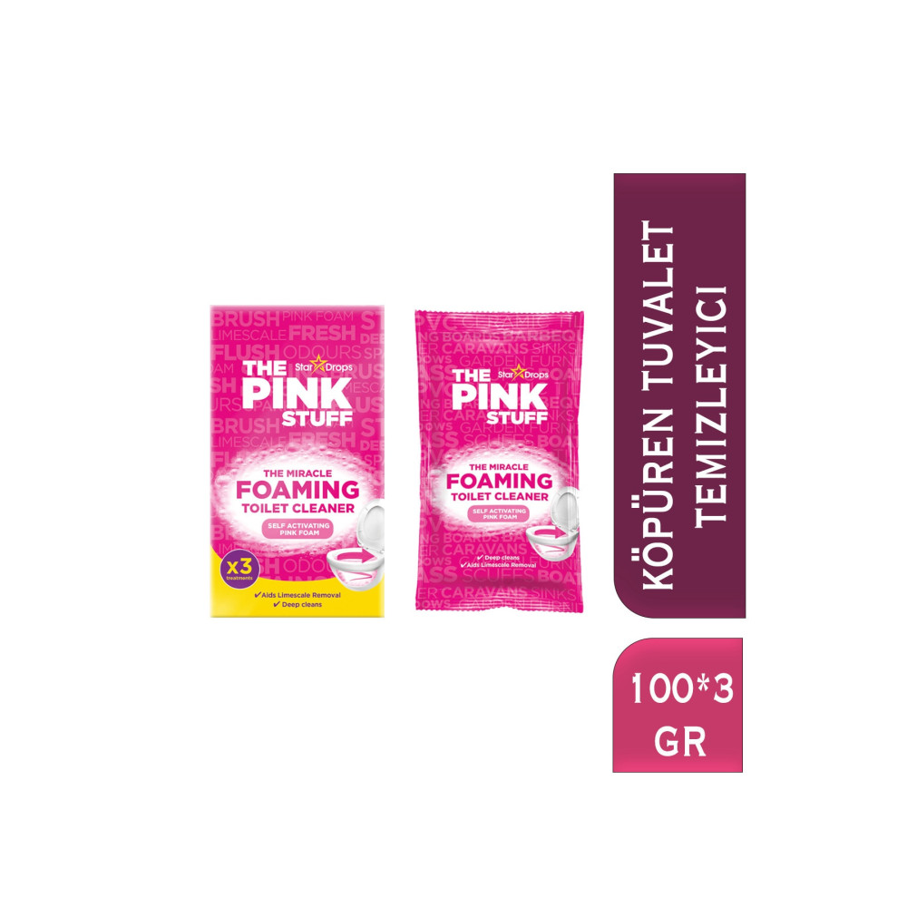 ThePinkStuff Köpüren Tuvalet Temizleyici 3 Adet Deterjan ve Temizlik Ürünleri Fiyatı
