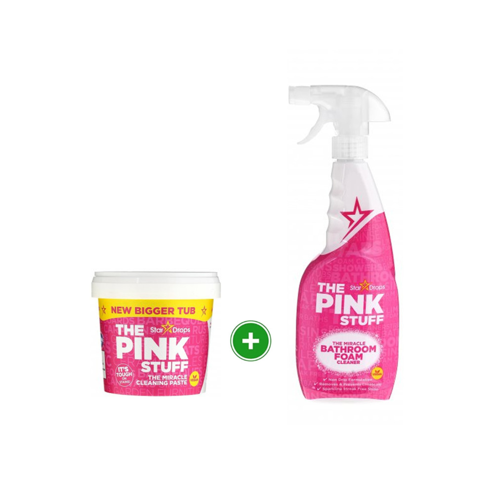 ThePinkStuff The Pink Stuff Temizlik Macunu 850 gr The Pink Stuff Banyo Köpük Temizleyici 750 ml Parlatıcı ve Temizleyiciler Fiyatı