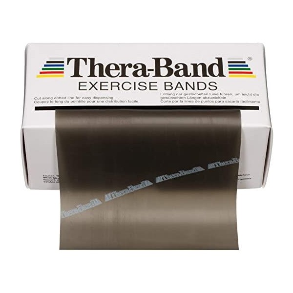 TheraBand Siyah Sert Egzersiz Pilates Bandı Lastiği 1.5 m Kesme Kondisyon Aletleri Fiyatı