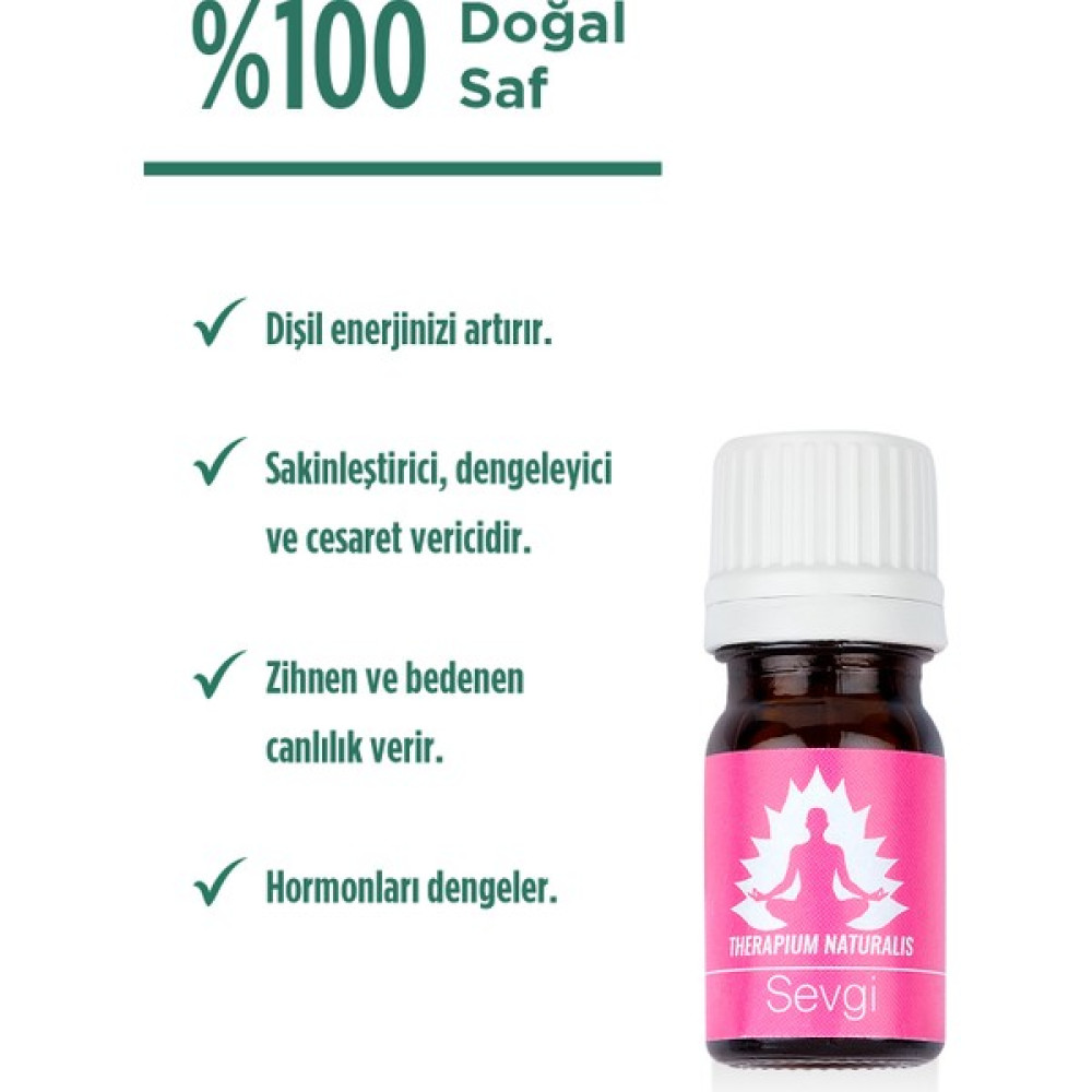 Therapium Naturalis Love ( Sevgi ) Karışım Yağı - 5 ml Dişil Enerji Arttırıcı Nemlendiriciler Fiyatı
