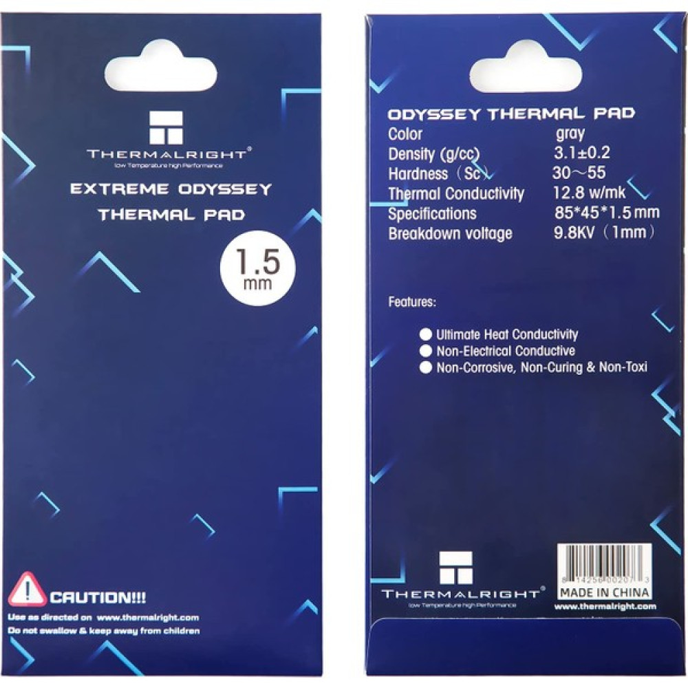 Thermalright Termal Ped Pad 12.8 W/mk 1.5mm - Gri Soğutucular Fiyatı