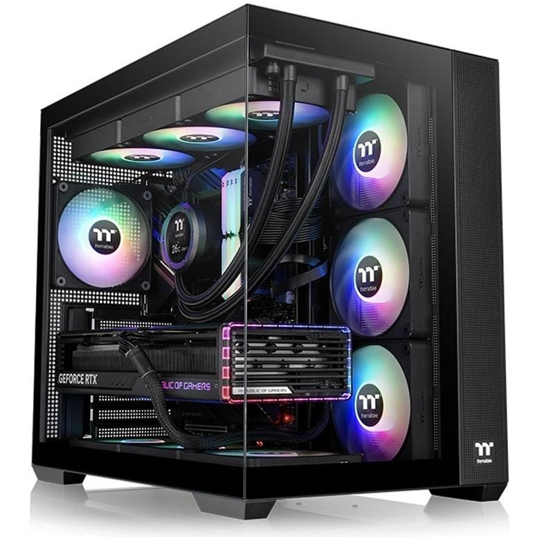 Thermaltake View 380 Siyah 4x120mm ARGB Fanlı Back-Connect Destekli Bilgisayar Kasası (PSU yok) (CA-1Z2-00M1WN-00) PC Kasaları Fiyatı