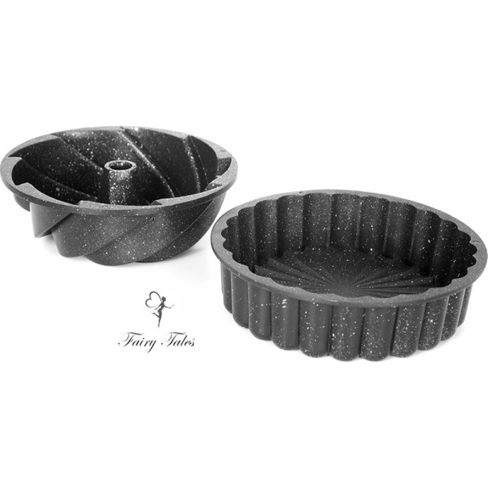 Thermo Gövdeli Döküm Granit Kek Kalıbı 25 cm + Tart Kalıbı 26 cm 2'li Kek Kalıpları Fiyatı