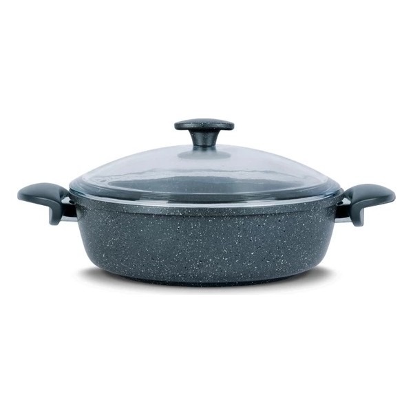 Thermoad Love Alüminyum Döküm Karnıyarık Tenceresi Granit Kaplama 32 cm Gri Renk Tencere / Tava Setleri Fiyatı