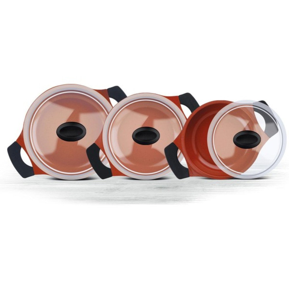 Thermoad Sahan Seti 3 Parça Red Diamond - 18CM-20CM-22CM Tepsiler / Fırın Kapları Fiyatı