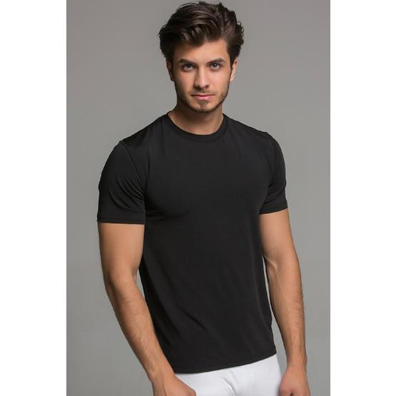 Thermoform Microfiber Siyah Kısa Kollu Fanila
