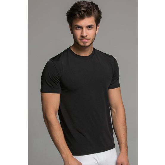 Thermoform Microfiber Siyah Kısa Kollu Fanila