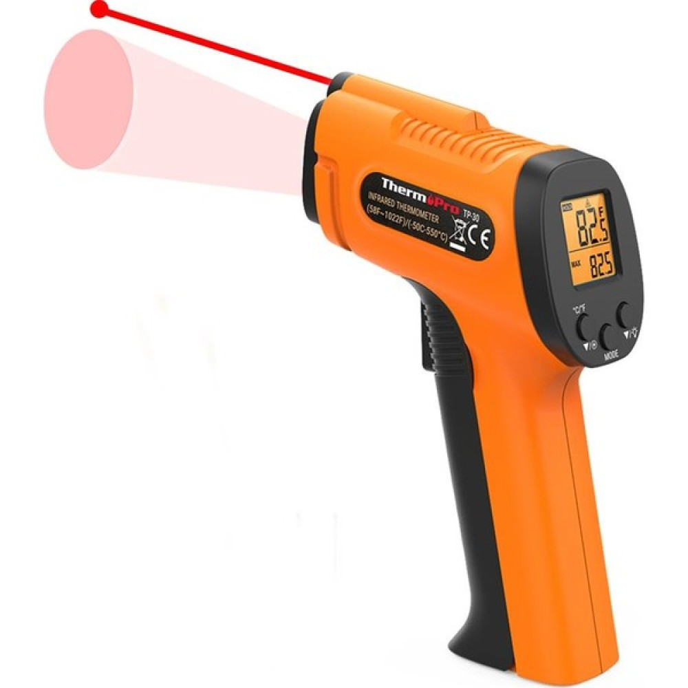 Thermopro TP30 Endüstriyel Kızılötesi Katı-Sıvı Sıcaklık Ölçer Termometre & Higrometre Fiyatı