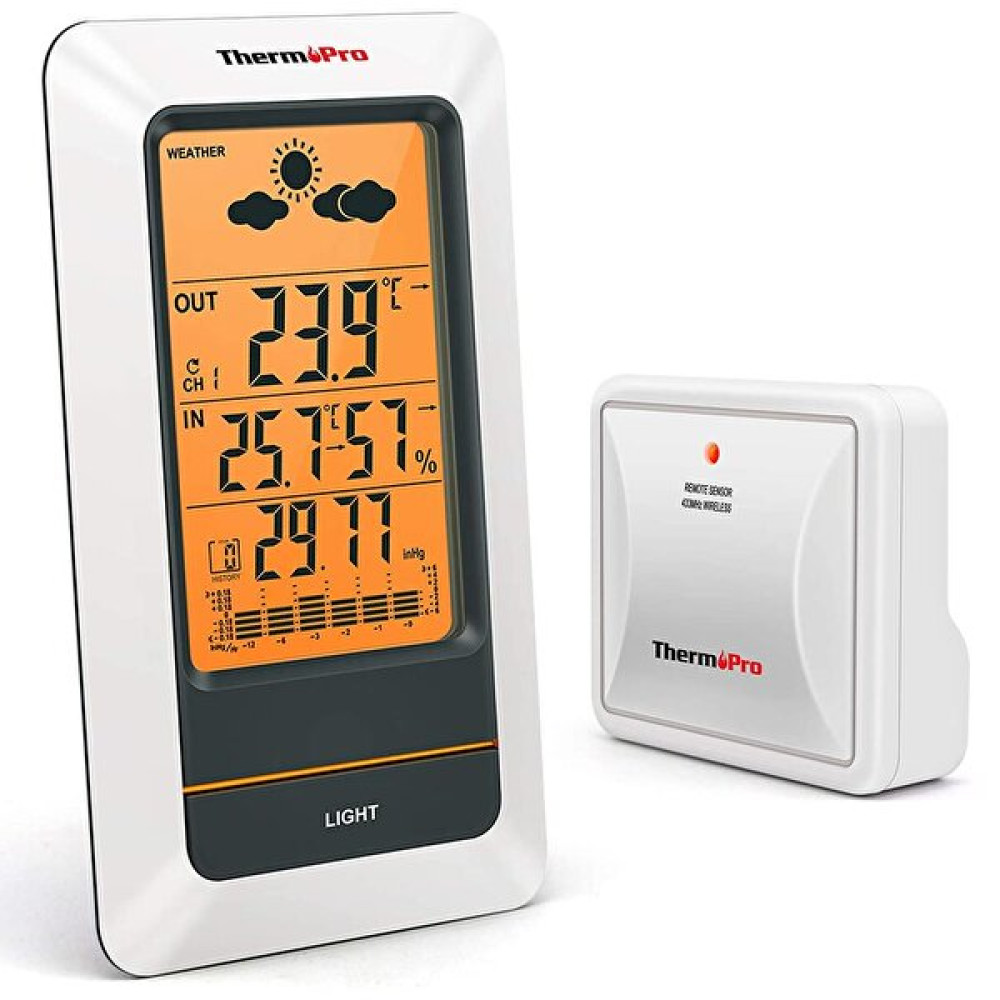 ThermoPro Tp67A WiFi İç Dış Mekan Dijital Isı ve Nem Basınç Ölçer Termometreler Fiyatı