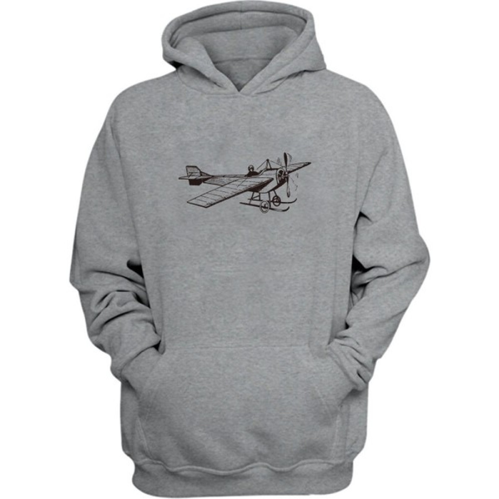 Thewert Unisex Antika Uçak Çizim Gri Normal Kalıp Sweatshirt Erkek Sweatshirt Fiyatı