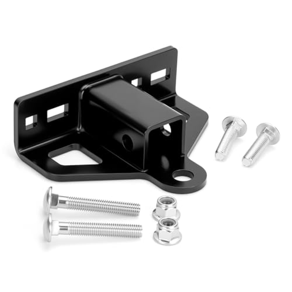 Thicker Lawn Mower Trailer Hitch with 1-1/4" Receiver for Most Tractor ATV Trailer Golf Cart, Heavy Duty Zero Turn Mower Accessories Bolt on Receiver Hitch Hold 7000LBS, Multi-puepose Design Like Pin